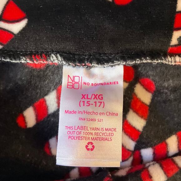 No Boundaries Women Pants size S/M Velvet Love Sugarcane Blue Red Girl’s size XL - Picture 7 of 9